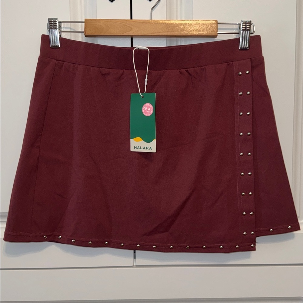 Halara Nylon Studded Mini Skirt